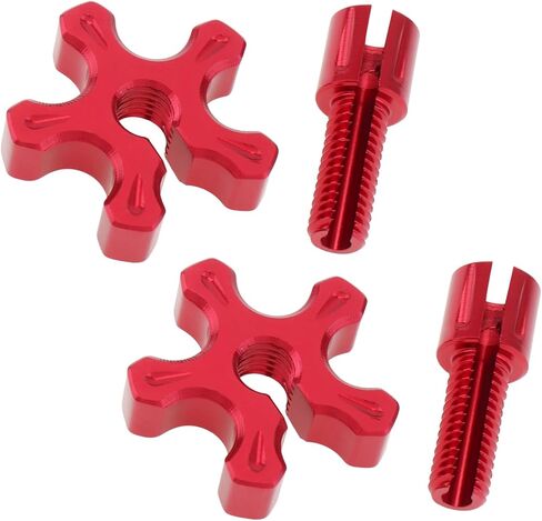 Windance 2 Pack M8 Clutch Cable Adjustment Screws, Motorcycle Brake Wire Adjuster, CNC Aluminum Slotted Screws Fit for AR125LC / EN500 / GPX250 ATC UTV Sport Bike (Black) in Kuwait