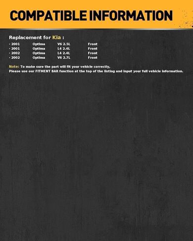 KAC - 280mm Front Brake Kit for 2014-2016 Kia Soul,Disc Brake Rotors Ceramic Brakes Pads in Kuwait