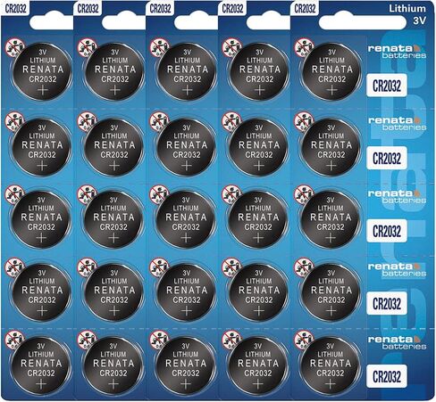 Renata CR2032 Batteries - 3V Lithium Coin Cell 2032 Battery (2 Count) in Kuwait