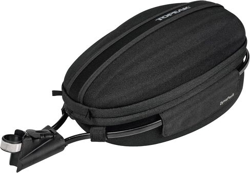 Topeak DynaPack Bike Seat Post Mount Bag with Fixer, Rain Cover, Black, 39 x 18 x 17 cm / 15.3" x 7.1" x 6.7" (Bag w/Frame) in Saudi Arabia