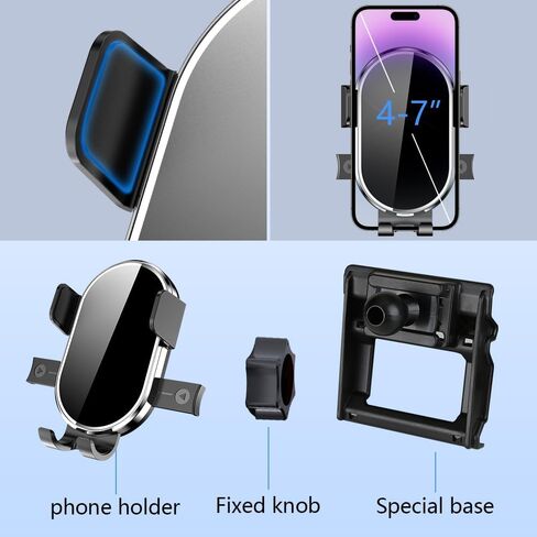 حامل هاتف السيارة لـ BMW 3 Series 2019-2022 340i 330i G20 ， BMW 4 Series 2021-2023 Auto Exclification Bracket Interior Decoration Dasoration Cell Mobile Absolbers Case Case Case Case in Kuwait