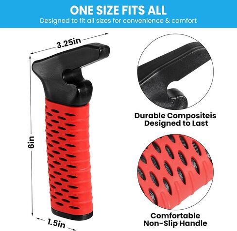 Car Door Handle for Elderly, Car Handle Assist Support Handle, Portable Elderly Assistance Mobility Aids for Getting Out of Car, Auto Grab Cane for Seniors and Handicapped, Red in Saudi Arabia