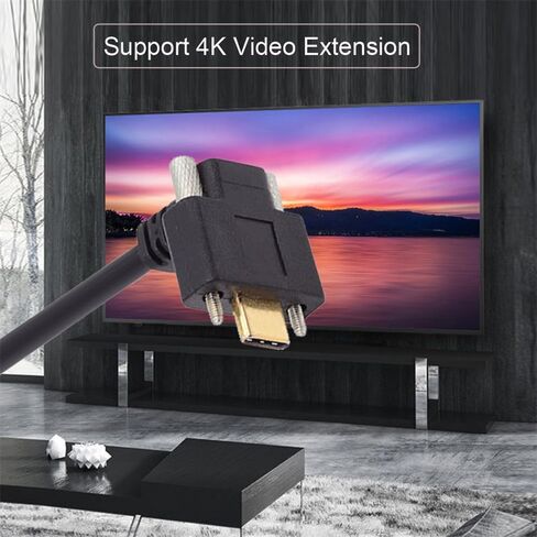 NFHK USB-C USB 3.1 النوع C من الذكور الزاوية اليمنى إلى كابل قفل بيانات تمديد الإناث لصالح REALSENSE CAMERA VR LINK in Kuwait