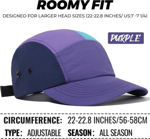 CLAPE 5 Panel Cap Waterproof Trucker Cap Curved Bill Baseball Cap Dad Cap Color-Blocked Hat Summer Breathable Outdoor Cap in Saudi Arabia
