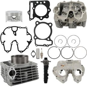 Cylinder Head Camshaft Piston Gasket Kit 12200-HN1-A70 12100-KCY-670 Replacement for XR400R TRX400EX TRX400X 1996-2014