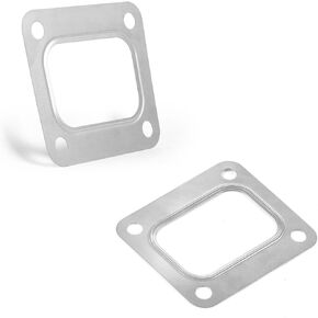 2 PCS T4 Turbine Flange Gasket, Stainless Steel 4-Hole Washer, Turbocharger Intake Manifold Flange Gasket, Universal for T04E T66 T70 GT35 GT40