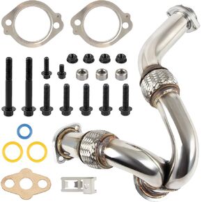 Docas TurboCharger Y-Pipe Up Pipe Kit مع استبدال الحشية لـ Ford Powerstroke 6.0L Diesel 2003-2007 يحل محل# 5C3Z6K854CA 679-011 679-012
