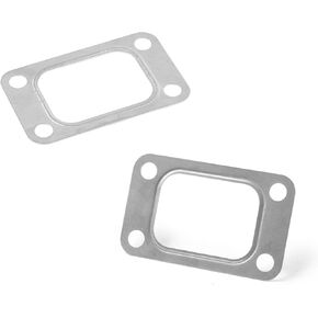 2 PCS T3 Turbine Flange Gasket, Stainless Steel 4-Hole Washer, Turbocharger Intake Manifold Flange Gasket, Universal for T3 T34 T35 T38 GT35 GT35R