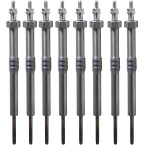 8pcs Glow Plugs 9G استبدال 12639701 97364968 متوافق مع Chevy GMC Duramax 6.6 ديزل ل Silverado Sierra Savana Express 06-16 2006 2007 2008 2010 2010 2013 2014 2015 2015 2015 2015 2015