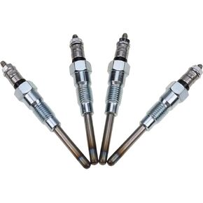 4pcs Glow Plug 6655233 19077-65510 متوافق مع Kubota D1803 D1703 D1503 D1403 L2900DT L2900DTGST L2900F L3200DT L3200F L3200HST L3400HST BOBCAT