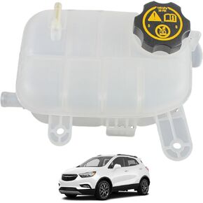 خزان خزان سائل التبريد للمحرك مع CAP متوافق مع 2013-2021 Buick Encore Chevrolet Trax L4 1.4L 1.8L يستبدل 95269001 95201979