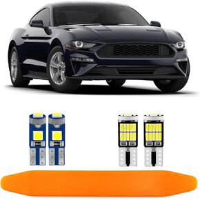 8pcs LED LID LID KIT Super Bright LED MAP Light Lights For Ford Mustang 2015 2015 2017 2018 2019 2020 2021 جميع النماذج ， مع تعليمات التثبيت وأدوات التثبيت