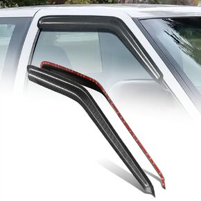 DNA MOTORING WVS-T2-0028 Dark Smoke Vent Window Visor Deflector Rain/Sun Guard (2pcs), 1 Pack in Saudi Arabia