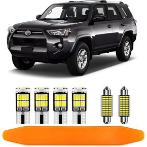 16PCS LED LED LED KIT Super Bright LED MAP Light Light Lights for 2010-2019 2020 2021 2022 2023 Toyota 4Runner All Models ، 6000K Cool White