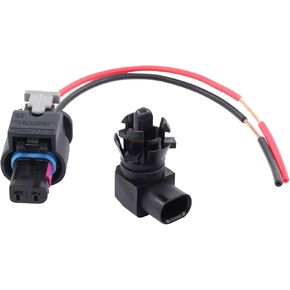 ApplianPar Outside Ambient Air Temperature Sensor and Connector Plug Pigtail Wire Harness Kit for Camaro Colorado Escalade Envision XT5