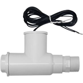 SS1 Float Switch for HVAC Condensate Overflow Safety Sensor White PVC with 3/4 to 1 Inch Adaptor