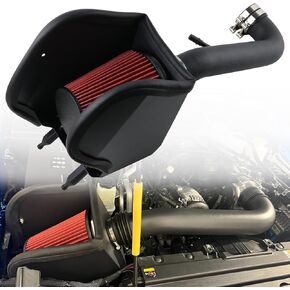 طقم تناول الهواء البارد مع درع الحرارة المناسب لعام 2012-2018 Jeep Wrangler JK 3.6L V6