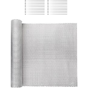 Exhaust Heat Shield Automotive, Embossed Aluminum Heat Shield Kit with 20PCS Cable Metal Ties for Muffler Exhaust Wrap, Heat Barrier,Car Exhaust Sheet (16" x 78.7")