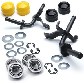 Bushing to Bearing Conversion Kit Front Wheel Axle Steering Spindles GY20047 GY20048 fits John Deere L100 L105 L107 L108 L110 L111 L118 L120 L130 G110 Scotts L1742 L2048 & More GY20616BLE GY20617BLE