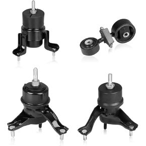 Engine Motor Mount Kit and Transmission Mount A4203 A4211 A4204 A4207 Compatible for Toyota Camry Solara 2.4L Auto Trans 2002-2008 (Set of 4)