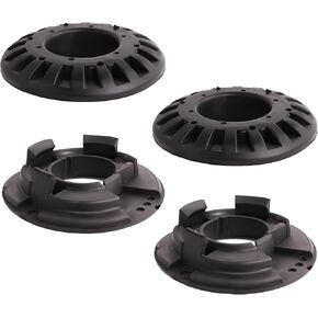 4 PCS مجموعة العازل الخلفي العلوي والسفلي لفائف زنبركية مجموعة متوافقة مع Jeep Grand Cherokee WJ/WG 1999-2004 عزل الربيع مجموعة المطاط مجموعة 52088346AB 5208402AB