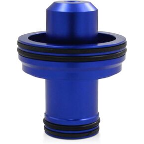 Aluminum Billet Accumulator Piston Kit 22841-04K Fit for Chrysler 42RE 42RH 46RE 46RH 47RE 47RH 48RE A727 A518 A618 A727 A904 Black&Blue (Black)