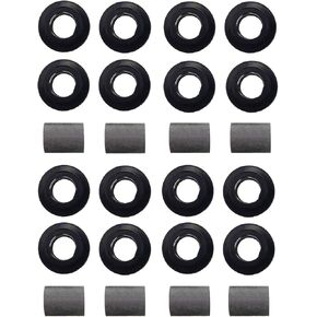For Arctic Cat Shock Bushing Kit, Upper Lower Front Rear Shock Bushing for Arctic Cat 250 300 375 400 454 500 650, 21-0001