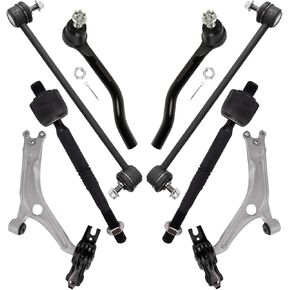 TRQ Front Steering and Suspension Kit Control Arm Sway Stabilizer Rink RINK ROD متوافق مع 2018-2022 Honda Accord