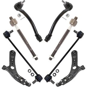 TRQ Front Steering and Suspension Kit Arm with Ball Sway Sway Bar Bar Bar Rink Rox Rod متوافق مع 2014-2019 Kia Soul 2015-2019 Soul EV