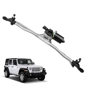 Front Windshield Wiper Motor and Linkage Assembly for Jeep Wrangler 2007-2018 Wiper Motor Replace#55077859AB, 55077859AD, 55077859AC