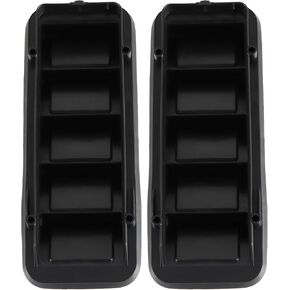 2PCS Upgraded Back Panel Air Vent Relief Grille, Cabin Pressure Air Vent Relief Valve Panel Grille Compatible with Colorado Silverado 1500 2500 3500 Sierra 1500 2500 3500 Replace#: 13596856
