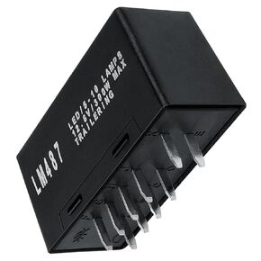 LM487 LED Flasher Relay لتحذير وتحديد الإشارة FILED MODULE MODULE MODULE RELAY RELAY FIT FOR CHEVY 03-06 Silverado Avalanche for GMC Sierra Yukon Trucks 2003-2006 ، 10383321 ، 15231201