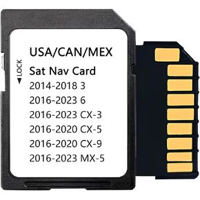 أحدث إصدار من بطاقة SD SD CARD متوافقة مع 2014-2018 3 ، 2016-2023 6 / CX3 ، 2016-2020 CX5 / CX9 ، 20216-2022 MX5 ، USA / Canada / Mexico Maps
