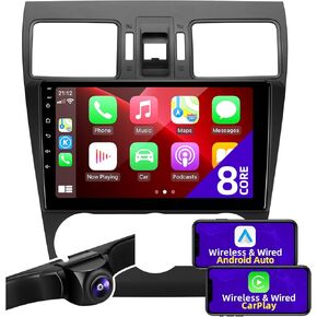 for Subaru Forester Impreza WRX 2013-2015 Radio Upgrade Compatible with Wireless Carplay Android Auto 8 Core Touchscreen Car Android Stereo Bluetooth GPS WiFi AM/FM Camera Navigation Head Unit
