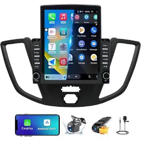 9.7 "Android 13.0 Car Stereo Radio Upgrade متوافق مع Ford Transit Connect 2015-2019 ، شاشة تعمل باللمس مع Carplay و Android Auto ، GPS Navigation ، 2+64 جيجابايت ، FM ، SWC ، كاميرا احتياطية ، ميكروفون