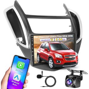 [4G+64G] Android 13 Car Radio for Chevrolet Chevy Trax 2014 2015 2015 ، Wireless Carplay Android Auto ، 9 بوصة IPS Touch Screen Stereo مع GPS ، Bluetooth ، WiFi ، Radio Radio+AHD Camera Camera+MIC