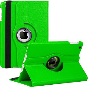 حافظة iPad Mini 1/2/3 - حافظة ذكية بحامل دوار 360 درجة مع ميزة النوم/الاستيقاظ التلقائي لجهاز Apple iPad Mini 1 / iPad Mini 2 / iPad Mini 3 ... (أسود 04)