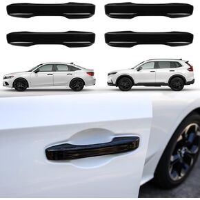 آنذاك لـ 11 إكسسوارات Civic Cover Door Cover حماية المقبض الخارجي المتوافق مع Honda Civic 2022-2025 ، Accord/CR-V/HR-V -Piano Black
