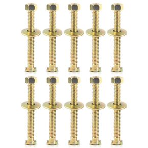 10 PCS CAGEBOLT براغي 8.8 براغي القفص ببراغي الفرامل الصف لسيارة شاحنة مدرسية RV Trailer Brakes Brakes Air Spring Brake غرفة مع 800921 غرفة الفرامل قفص قفص