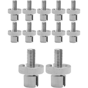 Mandark 12pcs Car Car Clutch Cable Cable Cable Screw ، 8 مم M8 Metric Cable Cable Cable Nut ، Automotive Brake Cable Cable Procsories ، Universal for ATV Motorcycle (Silver)