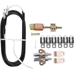 Dasbecan 330-9371 Universal Rear Disc/Drum Emergency Parking Brake Cable Complete Kit 110" Long Cables with 97" Long Sheath E-Brake Set Replace# 140-14415-R