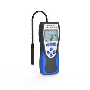 اختبار سائل الفرامل ، اختبار زيت الفرامل عالي الدقة مع شاشة LCD المسموع الإنذار DOT3 DOT4 DOT5