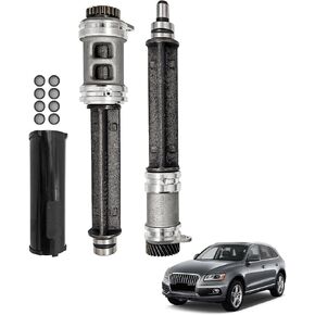 06H198205A 2pcs Balance Shaft with Bushing Oil Strainers Set Compatible with VW Jetta/Beetle/Passat For Audi A4 A5 Q5 Quattro TT 2.0L For Octavia/Superb 2.0L Replace 06H103199