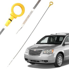 مؤشر DIPSTICK على مستوى زيت المحرك متوافق مع كرايسلر تاون والبلد 2008-10 ، باسيفيكا 2007-08 ، دودج جراند كارافان 2008-10 نيترو 2007-11 4.0L استبدال مقياس زيت السوائل 4593604AA
