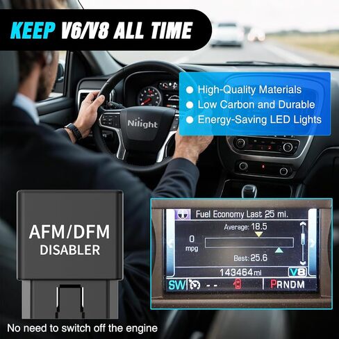 Nilight AFM Disabler Active Fuel Management Delete AFM/DFM Disabler for 5.3 Silverado Chevy 2010-2018 GMC Sierra Yukon Tahoe Avalanche Cadillac Escalade V6 & V8 Engine 3.6L 5.3L 6.0L 6.2L Vehicle Red in Kuwait