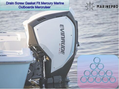 Drain Screw Gaskets Fit Mercury Marine Outboards Mercruiser 12-19183-3 12-19183Q02 12-19183K02 18-2244,12 PCS,Blue in Saudi Arabia