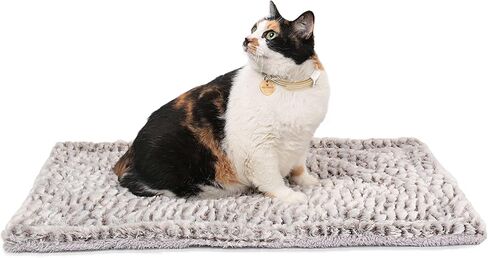 سرير قطة Cat Cat التدفئة الذاتية 22 "× 17" حصيرة حصيرة حصيرة دافئة إضافية للحيوانات الأليفة الكبيرة في الهواء الطلق والداخلية حيوانات أليفة جرو صغيرة in Kuwait