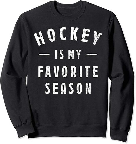 Qrupoad Women Hockey Is My Favorite Season Sweatshirt Hoodie Oversized Cozy Pockets Pullover in Kuwait