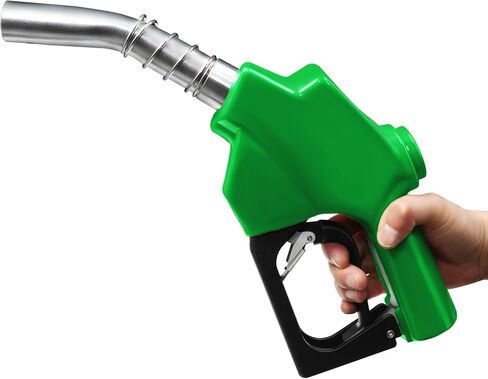 Azdele 1 بوصة NPT Green Auto إيقاف فوهة الوقود 1-3/16 بوصة (OD = 30 مم) 3 سرعات القفل عقد مقطع مفتوح ، Max التدفق in Kuwait