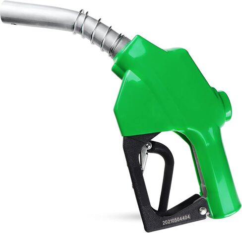 Azdele 1 بوصة NPT Green Auto إيقاف فوهة الوقود 1-3/16 بوصة (OD = 30 مم) 3 سرعات القفل عقد مقطع مفتوح ، Max التدفق in Kuwait